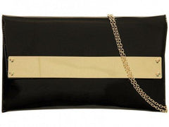 Joyce Chunky Gold Bar Clutch Bag