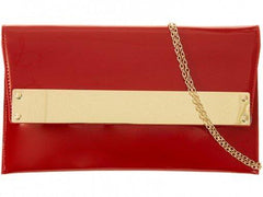 Joyce Chunky Gold Bar Clutch Bag