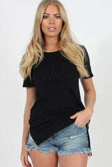 SelfMade Black 3-D Slogan T-Shirt - Chandler