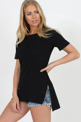 SelfMade Black 3-D Slogan T-Shirt - Chandler