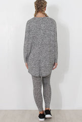 Light Grey V Neck Loungewear Set - Charlene