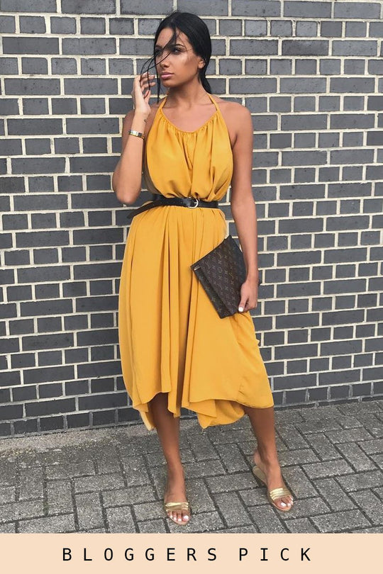 Mustard Culotte Jumpsuit - Aj