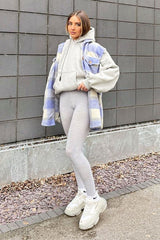 Blue Check Sleeveless Shacket - Brittanie