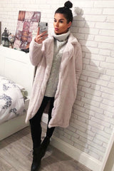 Cream Faux Fur Teddy Coat - Reegan