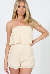 Nude Bandeau Playsuit - Collette