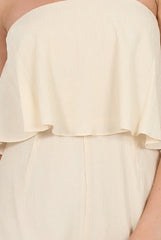 Nude Bandeau Playsuit - Collette