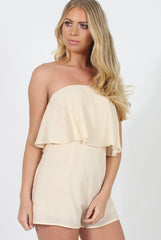 Nude Bandeau Playsuit - Collette