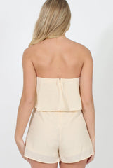 Nude Bandeau Playsuit - Collette