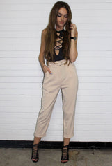 Leanne Dusty Pink Cigarette Trousers