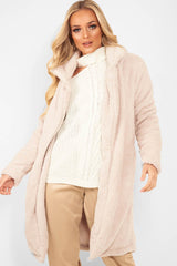 Cream Faux Fur Teddy Coat - Reegan
