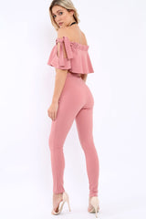 Mauve Trousers and Crop Top Co-ord - Daizy