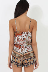 Print Layered Playsuit - Darla