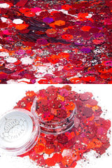 Glitter Palace 3ml Glitter Pot - Devilish Red