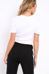 White distorted Slogan T-shirt - Gabby