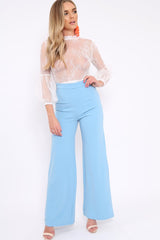 White Lace Sheer Blouse - Dollie