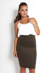 Rosa Khaki Midi Dress