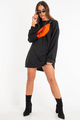 Neon Orange Front Zip Bumbag - Wakely