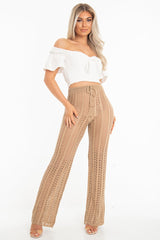 White Linen Sweetheart Shirred Back Crop Top - Cassey