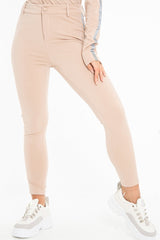 Nude Reflective Stripe Side Cigarette Trousers - Nicky