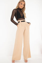 Black Mesh High Neck Long Sleeve Bodysuit - Kimora