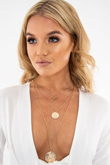 Gold Layered Coin Necklace - Hatley