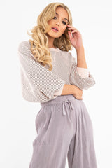Pink Glitter Stripe Batwing Jumper - Bowyn