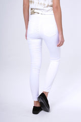 White Multi Ripped Skinny Jeans -Brianne