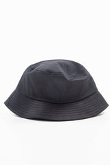 Black Canvas Stitch Detail Bucket Hat - Jamee
