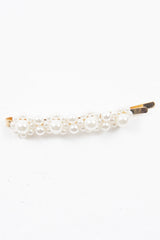 Gold Pearl Cluster Detail Slide Barrette - Gracie