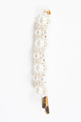 Gold Pearl Cluster Detail Slide Barrette - Gracie