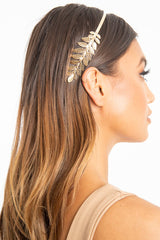 Gold Greek Goddess Style Leaf Headband - Aarianna