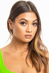 Snake Gold Metal Earrings - Inis