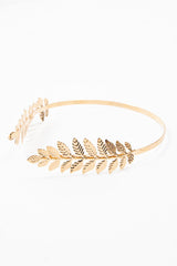 Gold Greek Goddess Style Leaf Headband - Aarianna