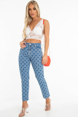 White Lace Plunge Cup Detail Bralet - Felicity