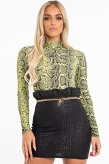 Gold Chunky Chain Padlock Key Belt - Peaches