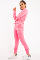 Pink Red Lips Printed Tracksuit - Lydea
