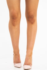 Pink Pointed Stiletto Court Shoe - Hael