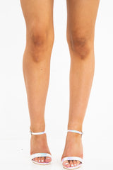 Pink Iridescent Perspex Block Heel - Aleigh