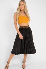Mustard One Shouldered Crop Top - Kamri