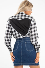 Dark Wash Contrast Stitch Denim Mini Skirt - Remee