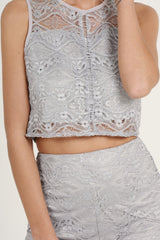 Grey Lace Co-ord - Sandy
