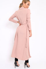 Beige Long Duster Jacket - Gigi