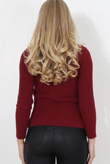 Ceanna Wine Tie Front Top