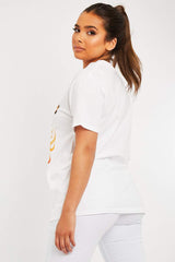 White Fearless Tiger Printed T-shirt - Makari