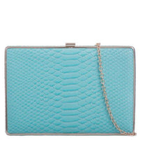 Crocodile Print Box Clutch - Eden