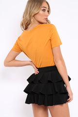 Mustard Liberte Slogan T-shirt - Eleanor