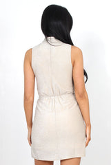 Eli Gold Glitter High Neck Dress