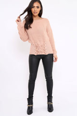 Rose Corset Waist Knitted Jumper - Elizabeth