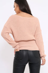 Rose Corset Waist Knitted Jumper - Elizabeth