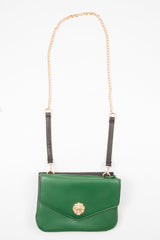 Emerald Black Double Sided Clutch Bag - Jeyda